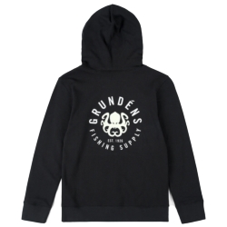 YOUTH DISPLACEMENT HOODIE - KRAKEN BLACK 12Y